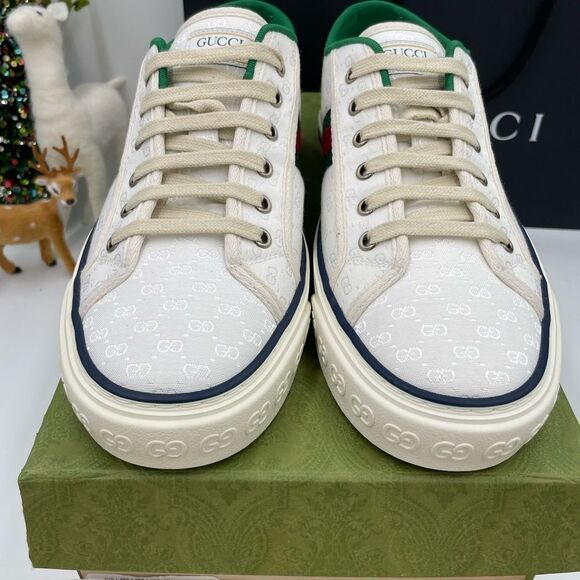 Men’s Gucci tennis 1977 low top mini GG sneakers size 9, made in Italy - Picture 2 of 6